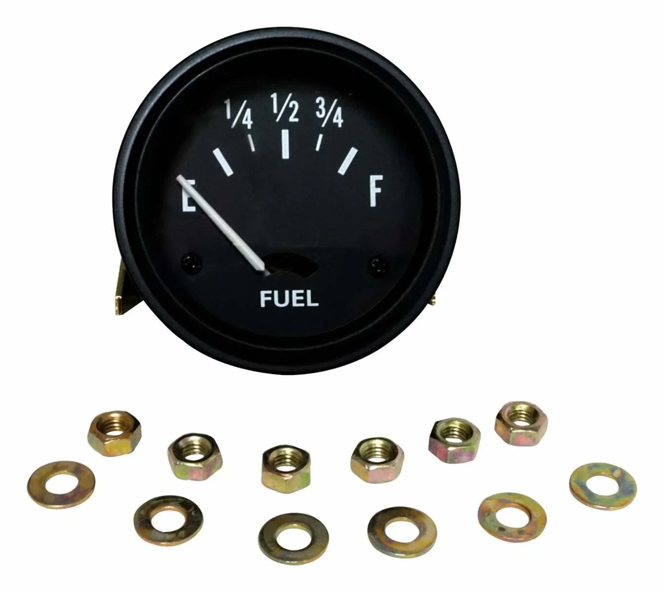 Vintage - Steel Black Fuel Gauge - 640763